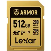 Lexar LSDAMGL512G, 512 GB, SDXC, UHS-II, 280 MB/s, 205 MB/s, Class 3 (U3)