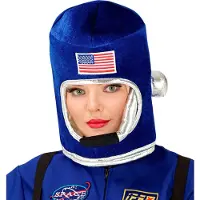 Widmann - Science Fiction & Space Kostuum - Alex USA Astronaut Helm Blauw - Blauw - Carnavalskleding - Verkleedkleding