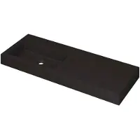 Ink Wastafel momento 1200x450x90 mm quartz zwart 3421245