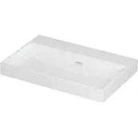 Ink Wastafel Urban Porselein zonder kraangat 70 cm x 45 cm x 8 cm Glans wit 0201001