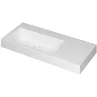 Ink Wastafel Momento 1000x450x90 mm Glans wit 3421035