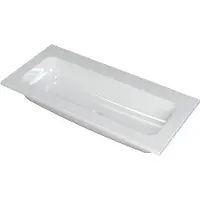 Ink Wastafel Faktor polystone centraal zonder kraangat 100 cm x 45 cm x 1,5 cm Glans wit 3407010
