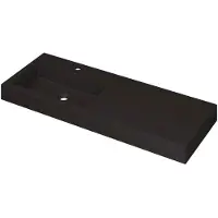 Ink Wastafel Momento 1200x450x90 mm Quartz zwart 3421246