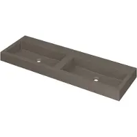 Ink wastafel momento quartz zonder kraangat 140 cmx45 cmx9 cm quartz beton 3421450