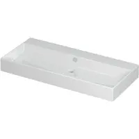 Ink Wastafel unlimited porselein zonder kraangat 100 cmx45 cmx11 cm glans wit 0202061