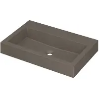Ink Wastafel Momento Quartz zonder kraangat 70 cm x 45 cm x 9 cm Quartz beton 3421410