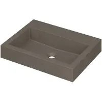 Ink wastafel momento quartz zonder kraangat 60 cmx45 cmx9 cm quartz beton 3421400
