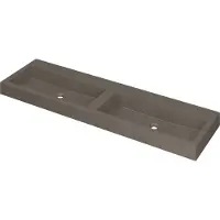 Ink Wastafel Momento Quartz zonder kraangat 160 cm x 45 cm x 9 cm Quartz beton 3421460