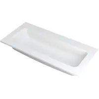 Ink Wastafel Faktor polystone centraal zonder kraangat 100 cm x 45 cm x 1,5 cm Mat wit 3407210