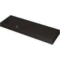 Ink Wastafel Momento 1400x450x90 mm Quartz zwart 3421255