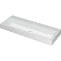 Ink wastafel momento polystone met 1 kraangat 120 cmx45 cmx9 cm glans wit 3421041