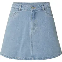 Pieces Rok 'PCABBI' blauw denim