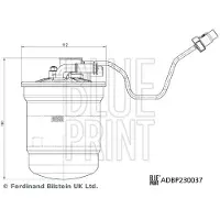 Blue Print ADBP230037 Brandstoffilter