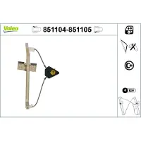 Valeo 851104 Raammechanisme