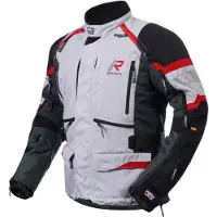 Rukka Madagasca-R Zwart Grijs Rood Textiele Motorjas Maat 58