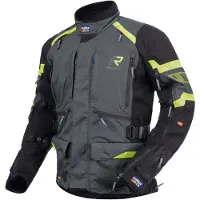 Rukka Madagasca-R Textile Jas Grijs/Zwart/Geel 48, Mannen