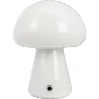 Dyberg Larsen Tafellampe , Morkel Mushroom, dimbare, Wit, Woonkamer, Glas, Scandinavisch