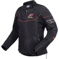 Rukka AirGobina 2.0 Dames Zwart Rood Textiele Motorjas Maat 42
