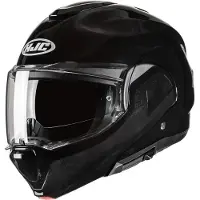 HJC F100 Solid Metal Zwart Systeemhelm Maat XL