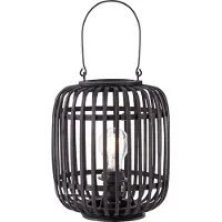 Brilliant Tafellamp Woodrow zwart hout