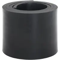 vidaXL Rubberen rand voor sneeuwploeg 200x15x1 cm zwart