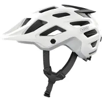 ABUS MTB-helm Moventor 2.0 - comfortabele fiethelm voor off-road gebruik - All-Mountain helm - voor dames en heren - Mat wit, maat L (57-61 cm)