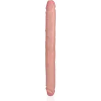 Realrock Extra Lange Dubbele Dildo 35.6 cm - Bruin