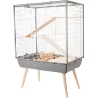 Zolux kooi Neo Cosy, groot, voor knaagdieren, grijze kleur