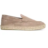 Manfield Beige suède espadrilles | Maat 45