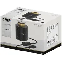 Calex Lampvoet | (E27, Tot 60W, Rond, Zwart marmer)