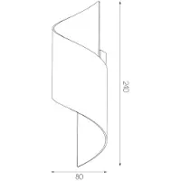 Fantasia 4014420 HELIX Wandlicht Wit G9 Excl (Max 40W)