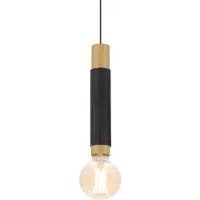 Wever & Ducre Trace E27 Hanglamp Black Matt|Champagne