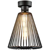 Wever & Ducre Wiro Cone Plafondlamp Black Steel