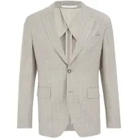 Van Gils - Heren regular fit blazer van linnenmix - Regular fit - Beige - Linnen - Maat: 52