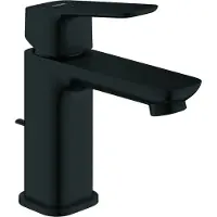 GROHE Cubeo Wastafelmengkraan - S-size - uitloop 10.6cm - opbouw - zwart mat