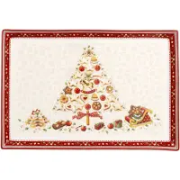 Villeroy & boch - Winter Bakery Delight Plateau à gâteaux rectangulaire, grand 39x26,5cm
