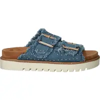 Mustang Muiltjes blauw denim