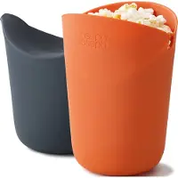 Joseph Joseph M-Cuisine Popcornmakers – 2-delige Set van Siliconen Magnetronbekers