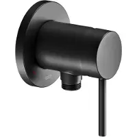 Keuco IXMO - 1-hendel mengkraan met slangaansluiting inbouw, mat zwart 59552370201