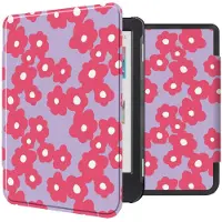 IMoshion Design Slim Hard Case Bookcase voor de Kobo Clara Colour / BW - Dusty Rose Blossom