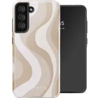 Selencia Vivid Backcover voor de Samsung Galaxy S21 FE - Desert Waves Beige