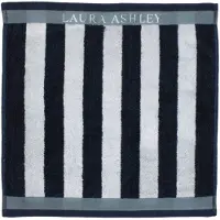 Laura Ashley keukendoek midnight stripe 50x50 cm donkerblauw