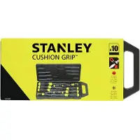 Stanley 2-65-005 10-delige Cushiongrip Schroevendraaierset - PH/S