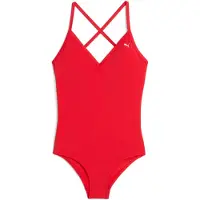 Puma - Swim Women V-Neck Crossback - Rood Badpak-L