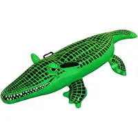 Henbrandt Opblaasbare krokodil - 150 cm - groen - water speelgoed krokodil - opblaasdieren - opblaaskrokodil