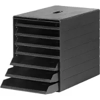 Durable Opslag van documenten, IDEALBOX PLUS 7-ladebox, HxBxD 322 x 250 x 365 mm, houtskool. (A4, C4)