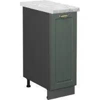 Vicco Apotheekkast Fame-Line Groen-Goud Landhuis 30 cm , WB Marmer, Model 46848