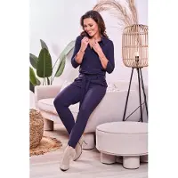 MI PIACE Travel Jumpsuit Dames - Navy - Maat L/40 - 202033