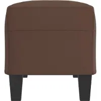 vidaXL Bankje 100x35x41 cm kunstleer bruin