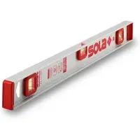 Sola Waterpas, Sola 1255101 Alu I waterpas "I 5 80" cm in grijs/rood